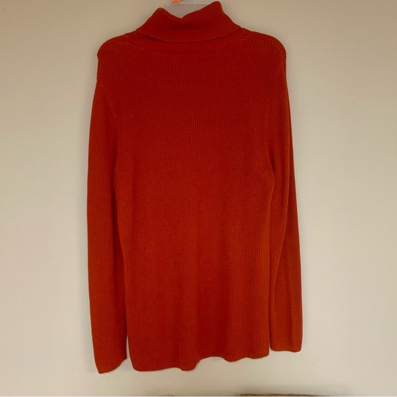 Orange Turtleneck Sweater - Picture 2 of 5